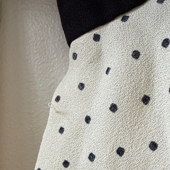 Vintage Young Edwardian by Arpeja Polka Dot Babydoll Mini Dress w/ Flare Sleeves - Picture 9 of 14